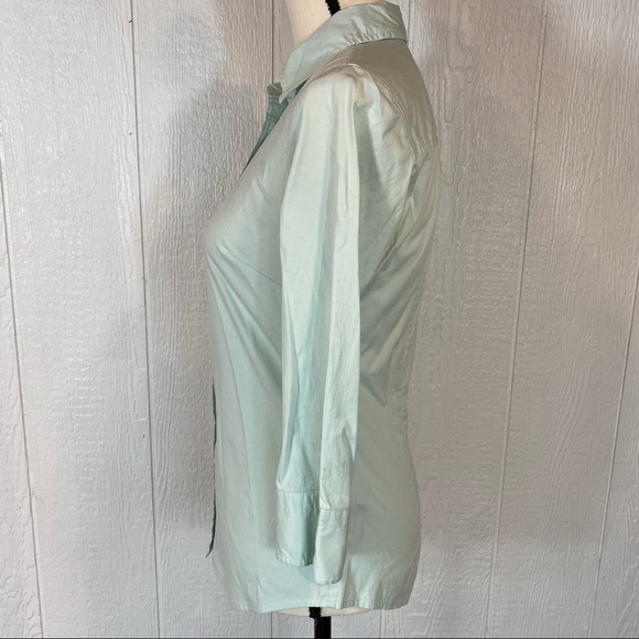 J. Crew Mint Green Button Down Shirt XS - Picture 5 of 7